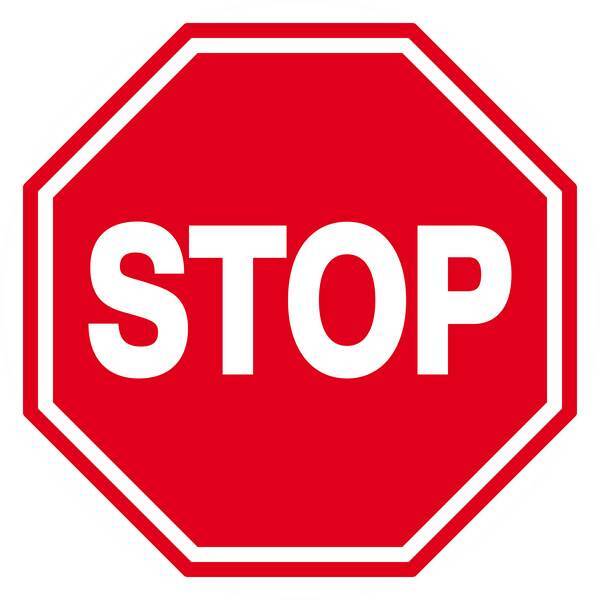 Panneau rigide STOP D.300mm TALIAPLAST - 622209