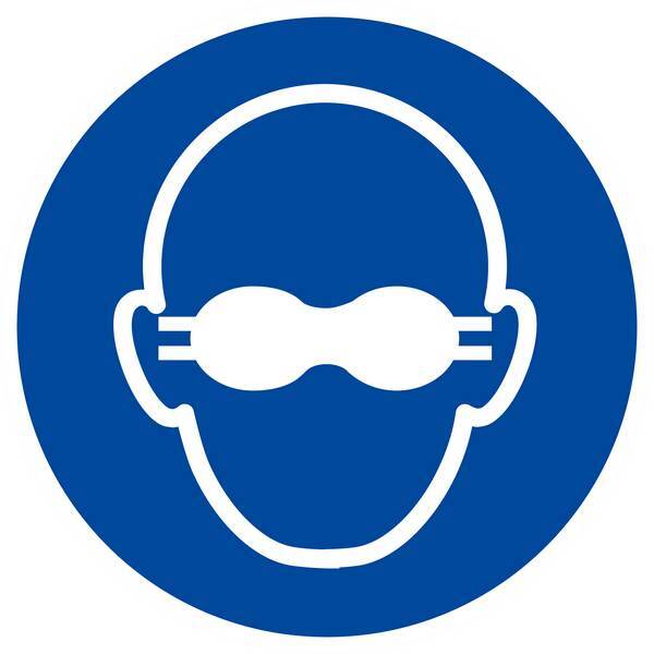 Panneau rigide LUNETTES DE PROTECTION OPAQUES OBLIGATOIRES D.300mm TALIAPLAST - 622591