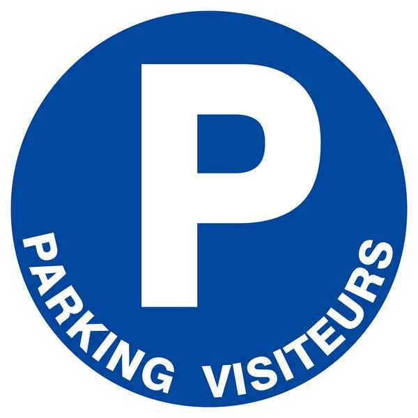 Panneau rigide PARKING VISITEURS D.420mm TALIAPLAST - 623519
