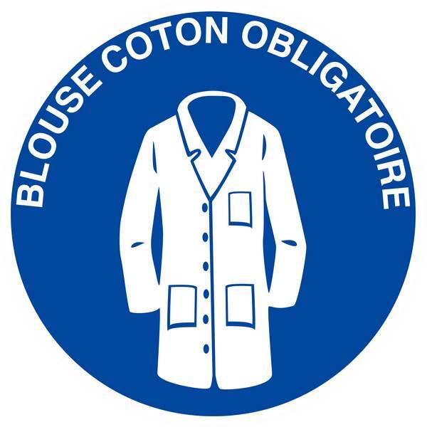 BLOUSE COTON OBLIGATOIRE D.420mm TALIAPLAST - 623551