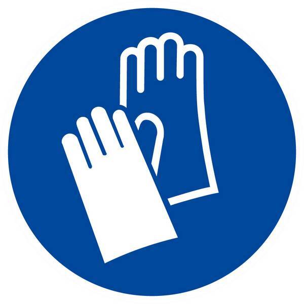 Panneau rigide GANTS DE PROTECTION OBLIGATOIRES D.80mm TALIAPLAST - 624537