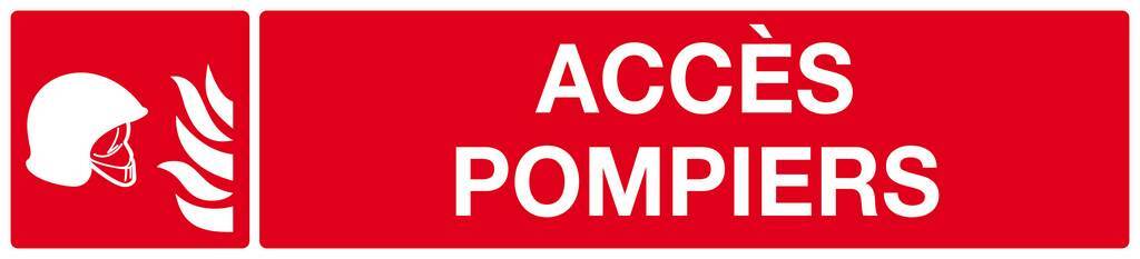 ACCES POMPIERS 330x75mm TALIAPLAST - 625105