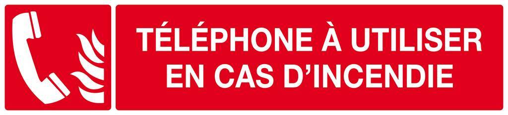 TELEPHONE A UTILISER EN CAS D'INCENDIE 330x75mm TALIAPLAST - 625126
