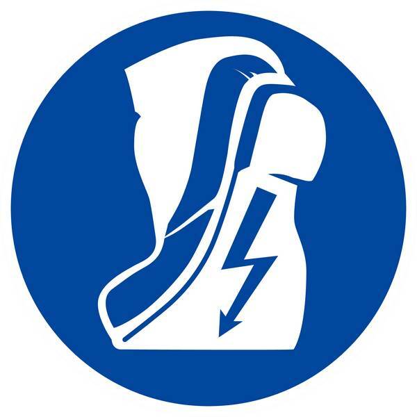 PANNEAU CHAUSSURES ISOLANTES OBLIGATOIRES Ø180MM TALIAPLAST - 627503