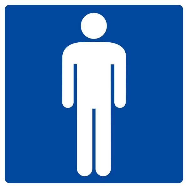 Panneau rigide TOILETTES HOMMES 200X200MM TALIAPLAST - 628603