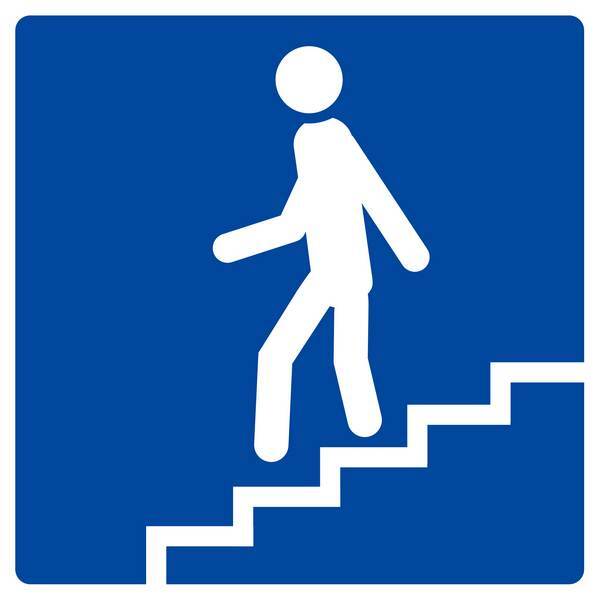 Panneau rigide ESCALIER DESCENDANT 200X200MM TALIAPLAST - 628608