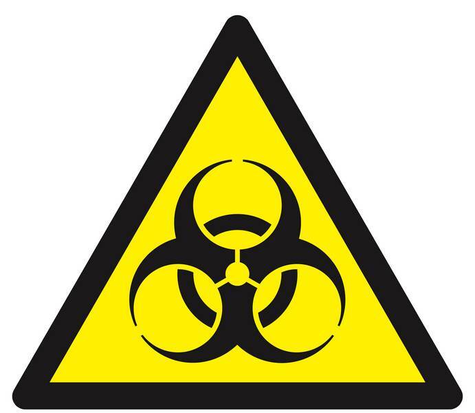 Panneau rigide DANGER, RISQUE BIOLOGIQUE 300X300X300MM TALIAPLAST - 629305