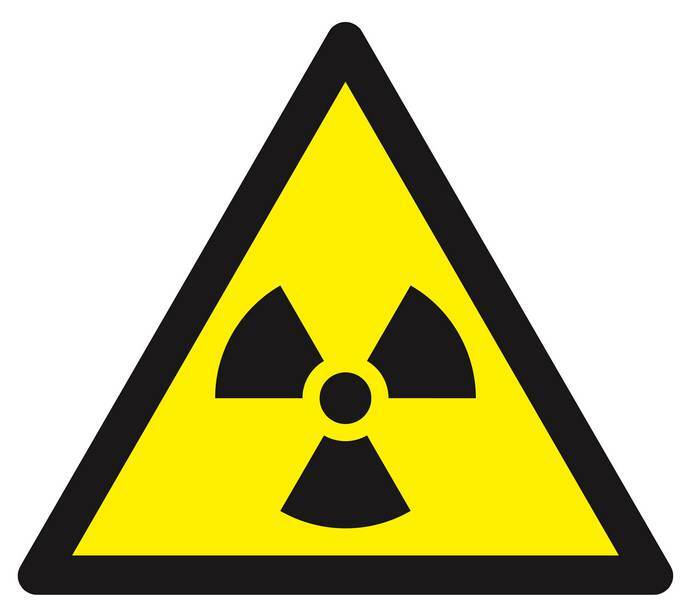Panneau rigide DANGER MAT. RADIOACTIVES//RAD° IONISANTES 300X300X300mm TALIAPLAST - 629310