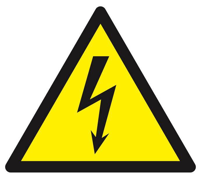Panneau rigide DANGER PS choc, ÉLECTRICITÉ 300X300X300MM TALIAPLAST - 629312