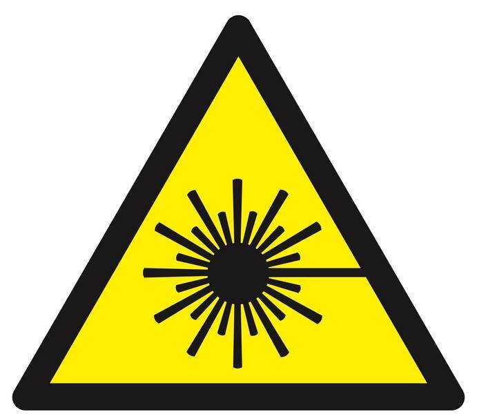 Panneau rigide DANGER, RAYONNEMENT LASER 300X300X300MM TALIAPLAST - 629321