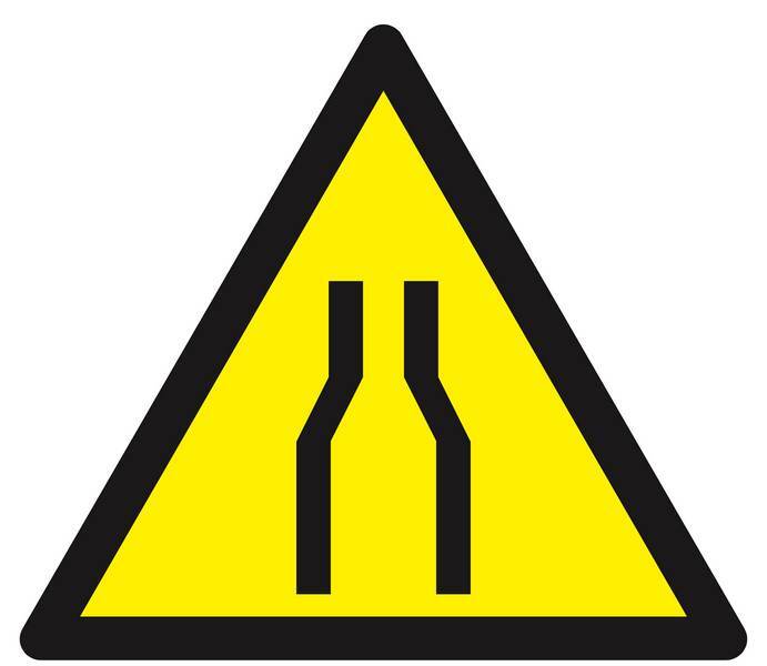 Panneau rigide DANGER RETRECISSEMENT 300X300X300MM TALIAPLAST - 629351