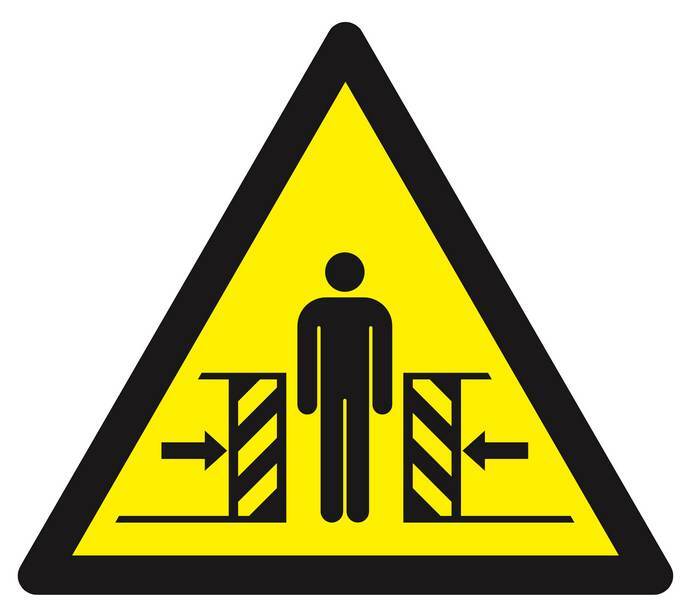 Panneau rigide DANGER, ECRASEMENT 300X300X300MM TALIAPLAST - 629362