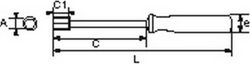 CLE A DOUILLE EMMANCHEE 6 MM SAM OUTILLAGE - 292P6
