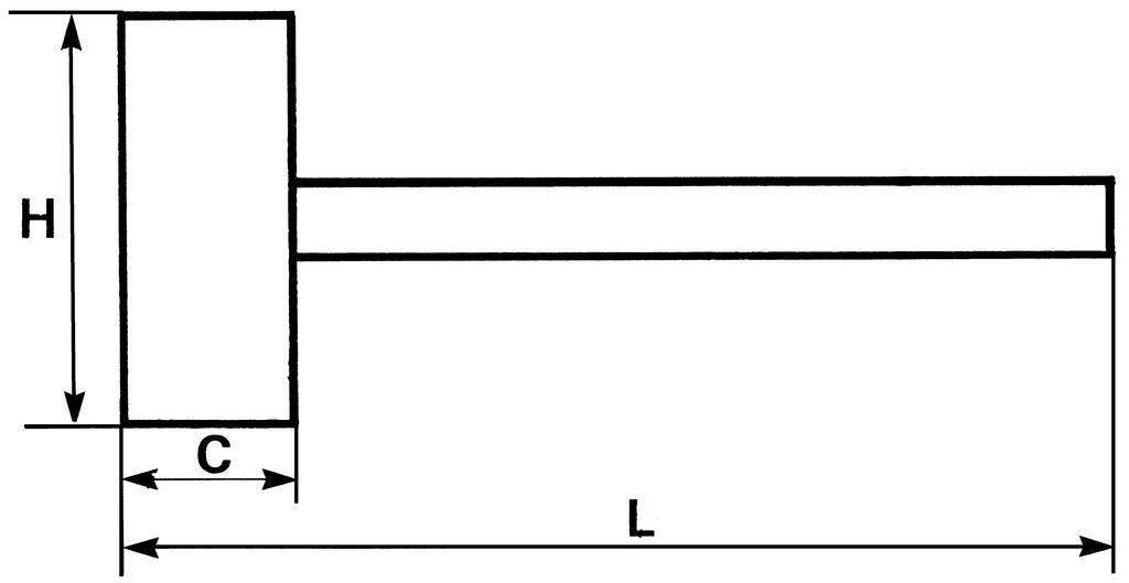 MASSETTE SANS REBOND 63 MM SAM OUTILLAGE - 32263