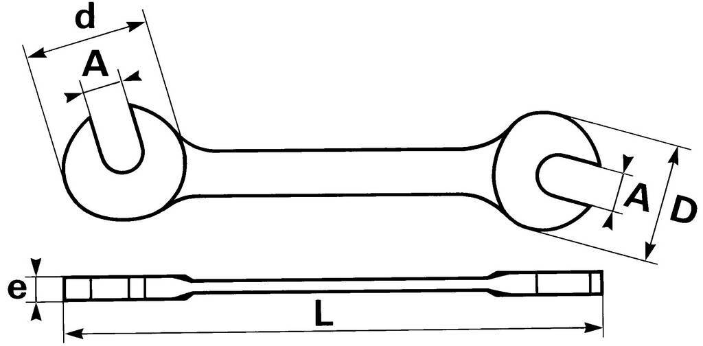 CLE MICRO-MECANIQUE FOURCHE 9 MM SAM OUTILLAGE - 359