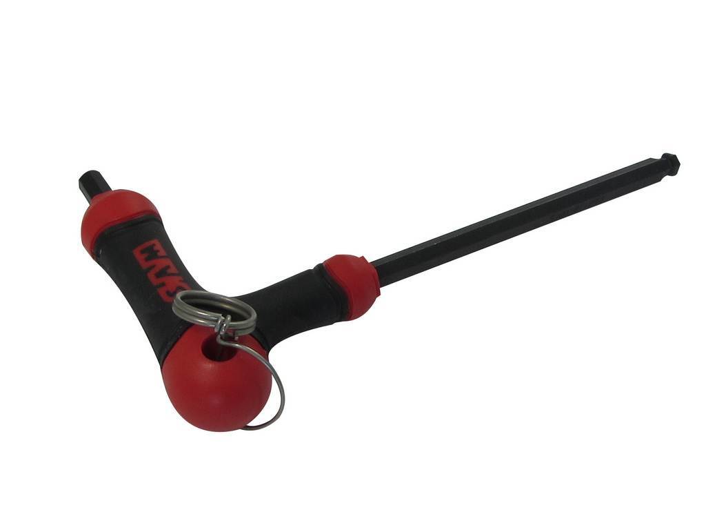 CLE MALE 6 PANS A TETE SPHERIQUE POIGNEE EN L 6 MM SAM OUTILLAGE - 67PT6FME