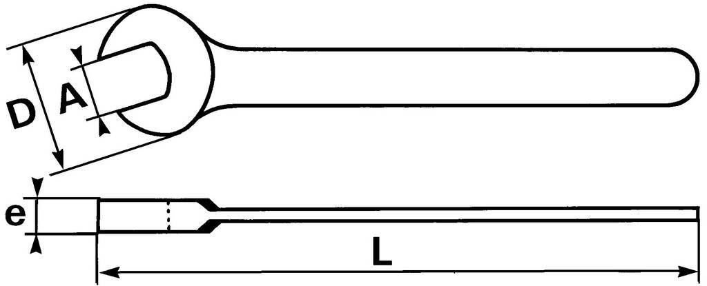 CLE A FOURCHE PUISSANTE DE 14 MM SAM OUTILLAGE - 6914