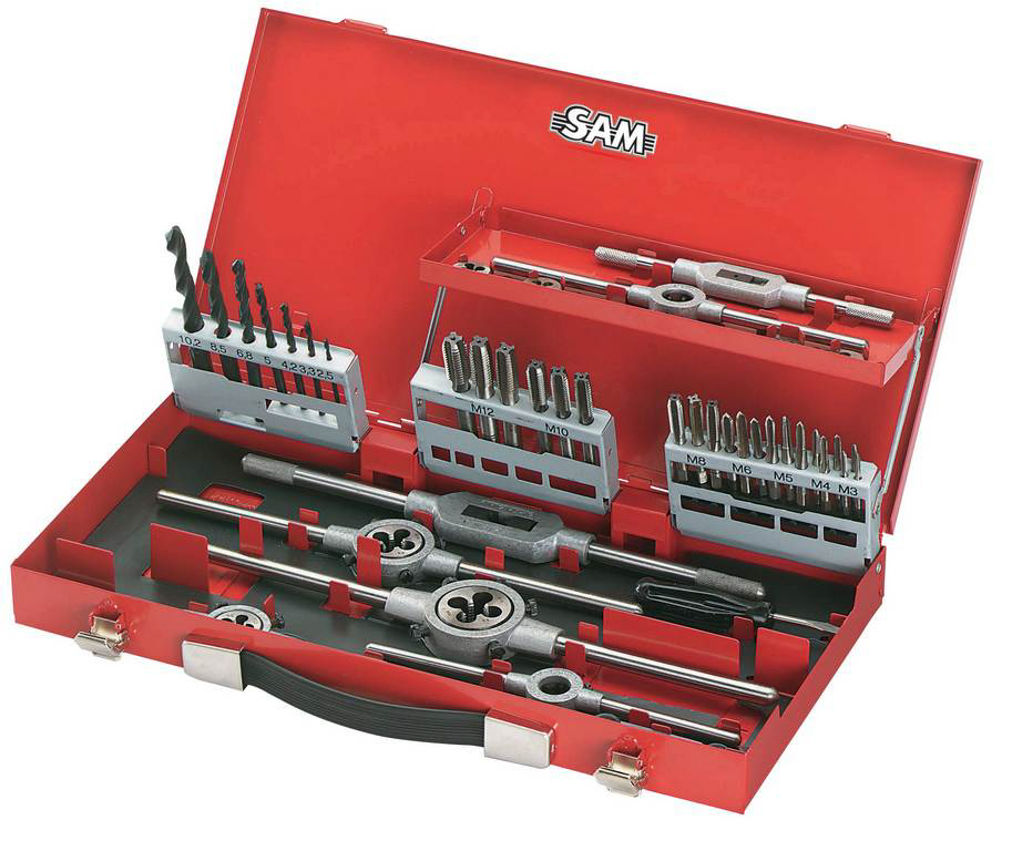 COFFRET TARAUDS FILIERES DE 44 PIECES SAM OUTILLAGE - CTF44