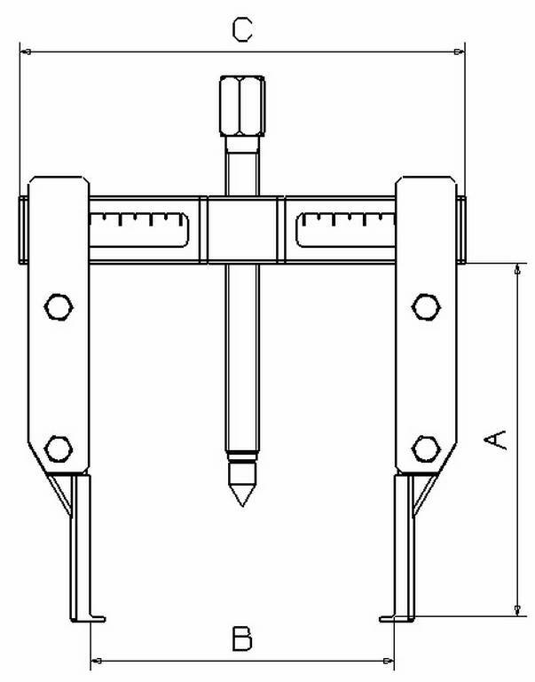EXTRACTEUR 3 GRIFFES A PIEDS FINS SAM OUTILLAGE - EX32040