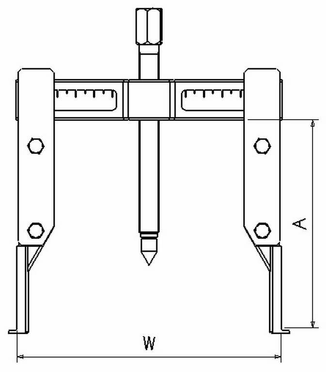 EXTRACTEUR 3 GRIFFES A PIEDS FINS SAM OUTILLAGE - EX32040
