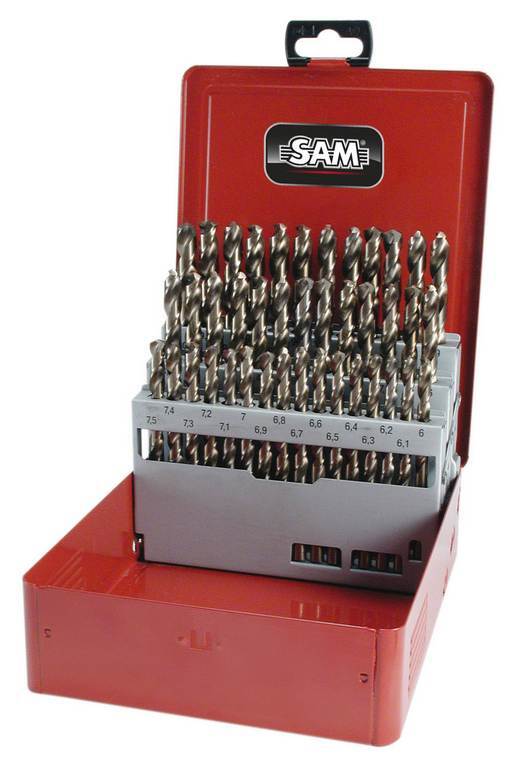 Jeu de 32 forêts taillés rivetage-taraudage 1-10,5 mm SAM OUTILLAGE - F1C20