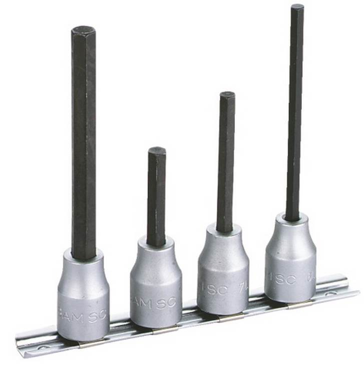 RACK 4 DOUILLES LONGUES 1/2' 6 PANS CREUX SAM OUTILLAGE - SCLJ4R
