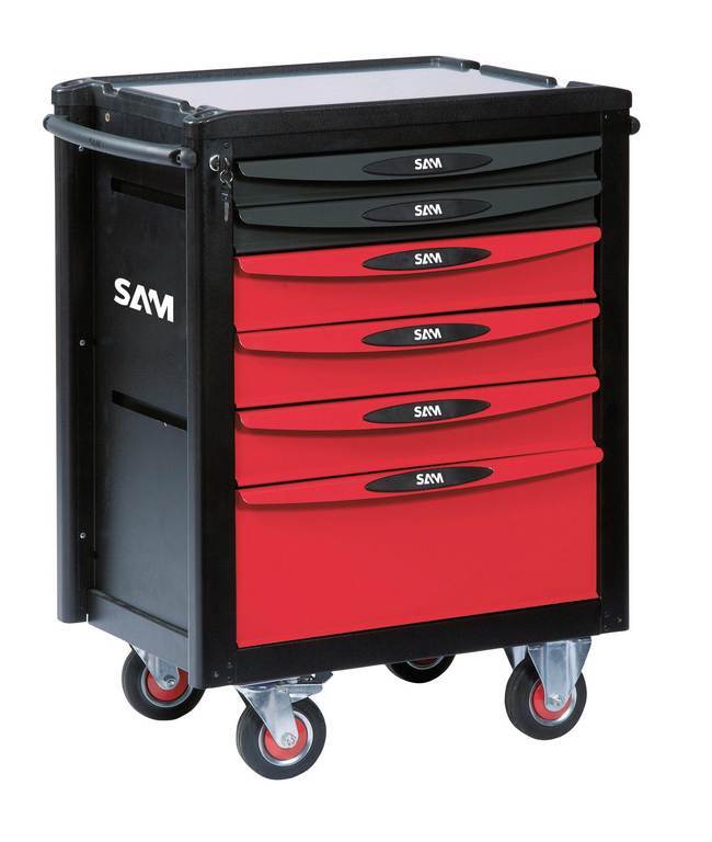 Servante 6 tiroirs modèle STOP+ plateau aluminium SAM OUTILLAGE - SERVI640