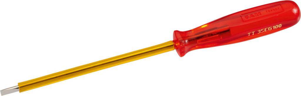 TOURNEVIS TRADITION FENTE LAME GAINEE 4X75 MM SAM OUTILLAGE - TT4EG75