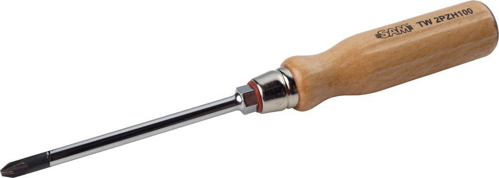 TOURNEVIS BOIS FENTE PZ1 80 MM SAM OUTILLAGE - TW1PZH80