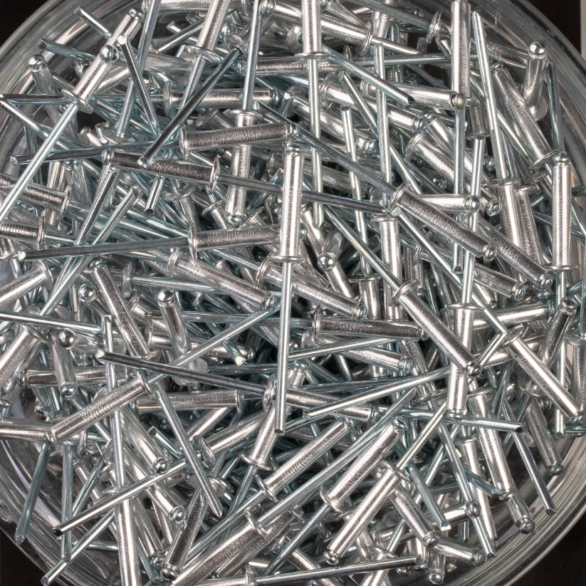 500 rivets standards à aluminium/acier à tête plate à Ø3,2x16mm - SCELL-IT - ASD3216