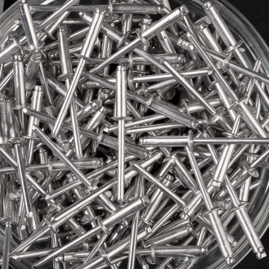 250 rivets standards à aluminium/aluminium à tête plate à Ø4x16mm - SCELL-IT - HD4016