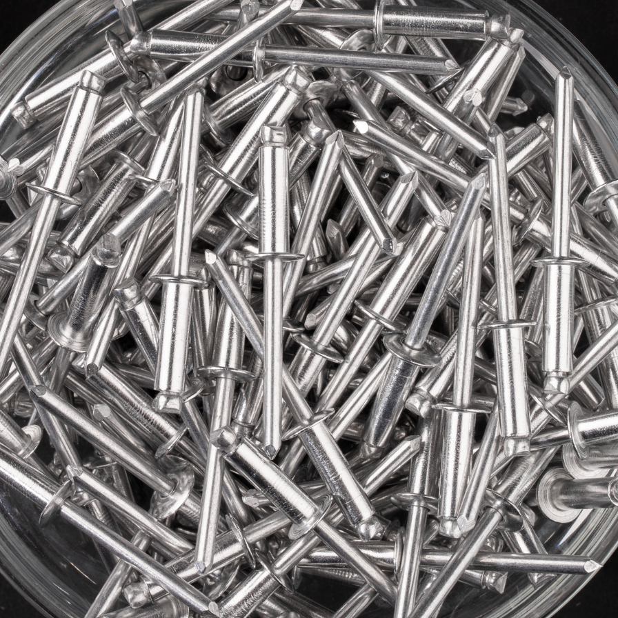 250 rivets standards à aluminium/aluminium à tête plate à Ø4,8x16mm - SCELL-IT - HD4816