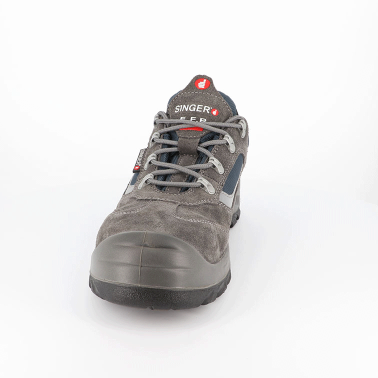 Chaussures basses cuir croûte velours S1PL FO SR - SINGER - ALBI