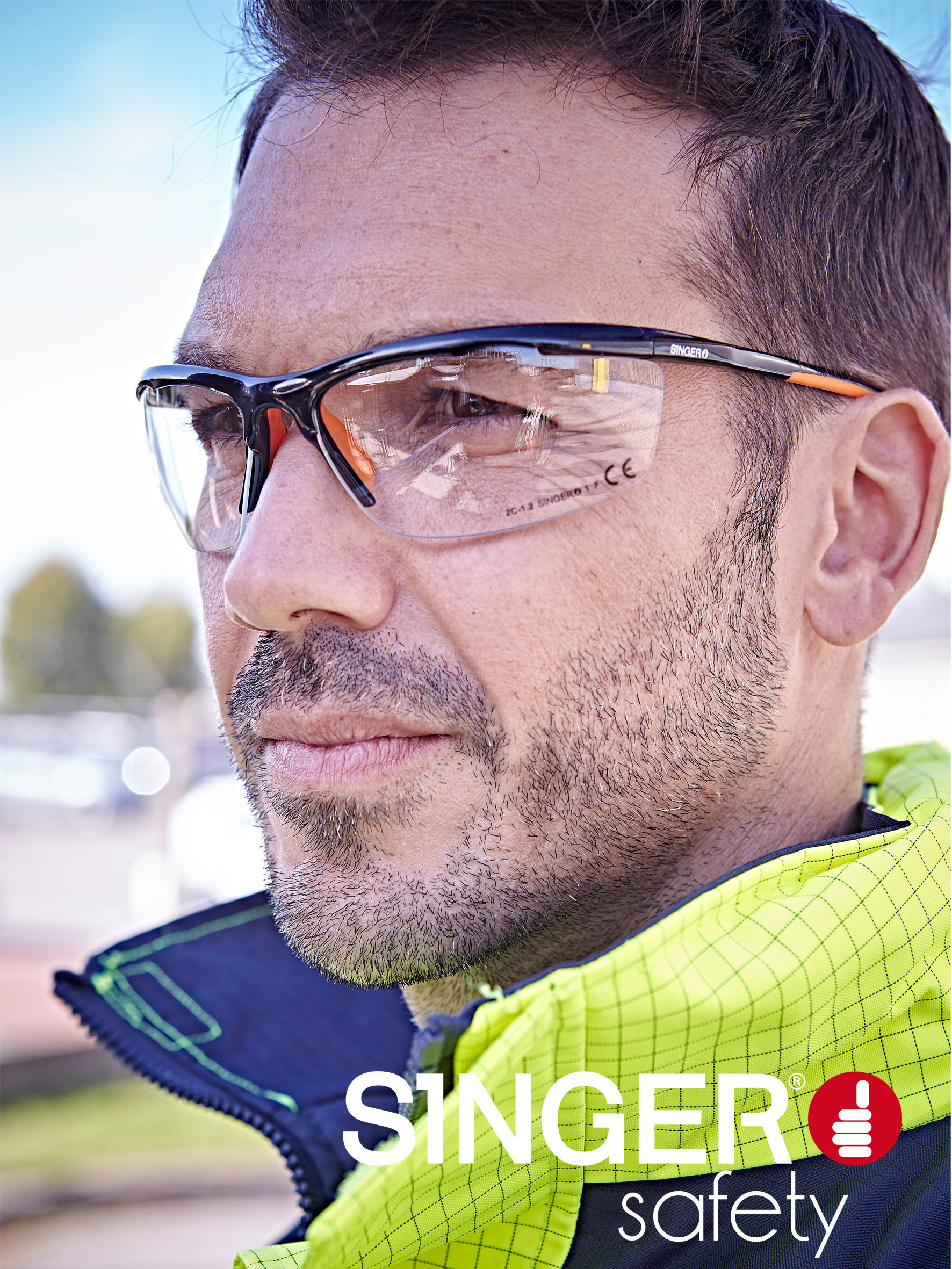 Lunettes ultra-fines et légères incolores - SINGER - EVALOR