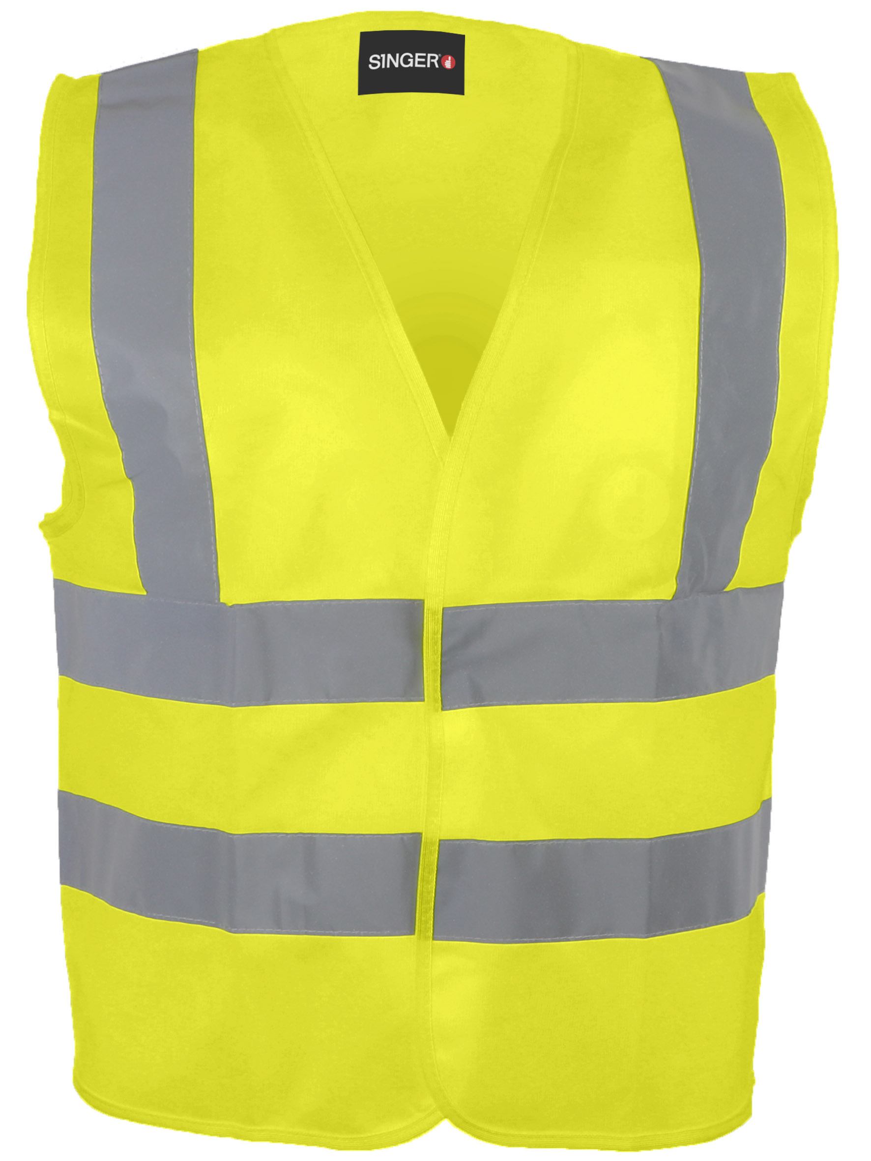 Gilet haute-visibilité 100% polyesterFermeture auto-agrippante 4 bandes - SINGER - GIL4BJ