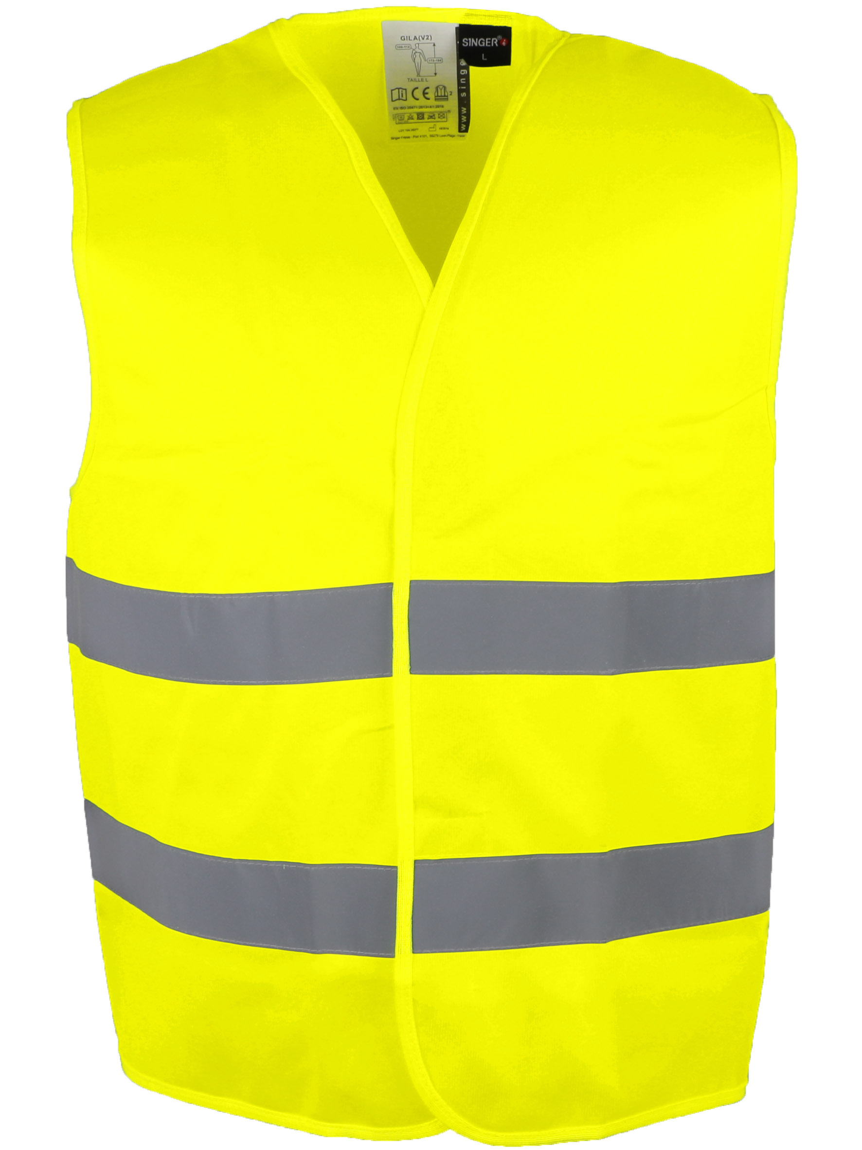 Gilet haute visibilité Polyester Fermeture auto-agrippante - SINGER - GILA