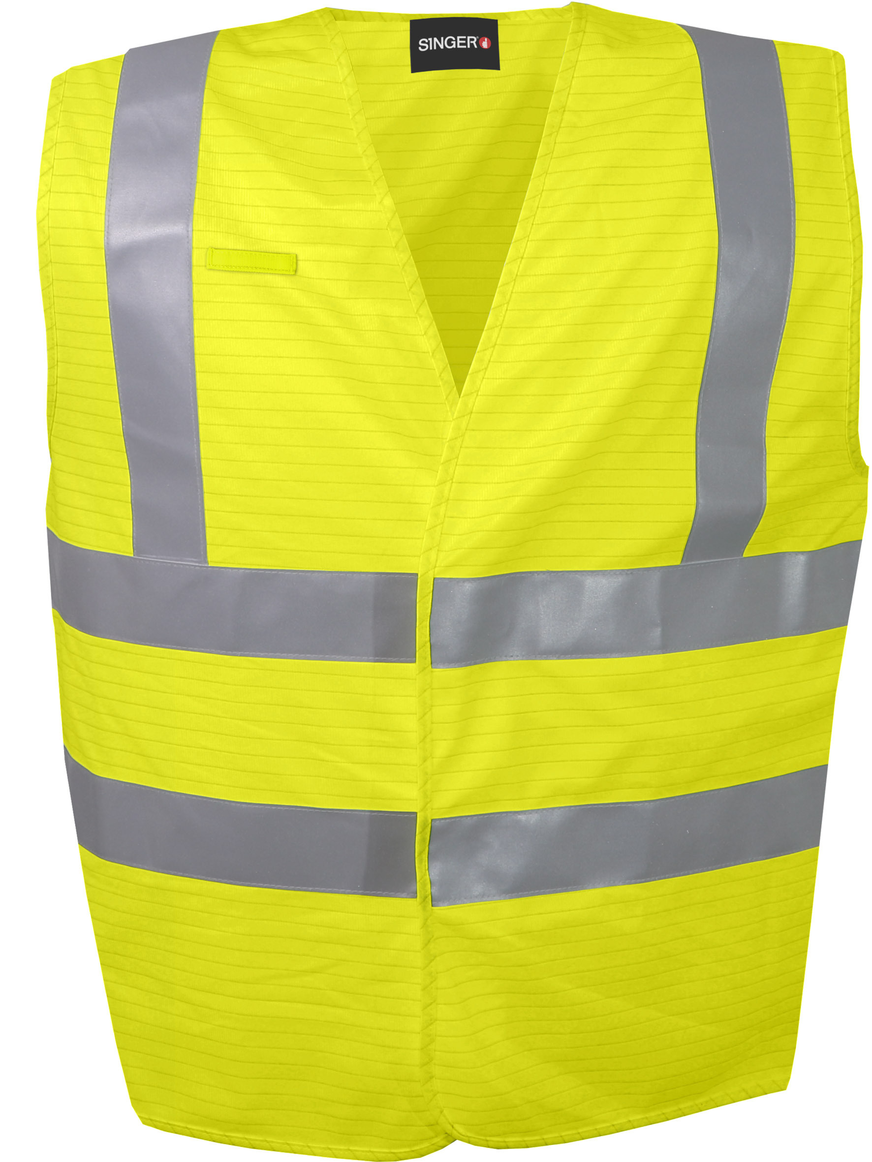 Gilet haute visibilité multi-risques 98% polyester et 2% carbone 120 g/m² - SINGER - GILMRJ