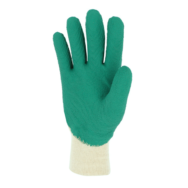 Gant latex Support coton cousu Poignet tricot - SINGER - LAT426IG