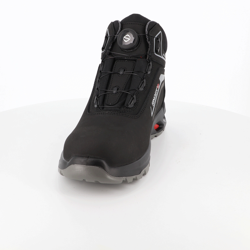 Chaussure haute de sécurité Cuir hydrofuge ESD Laçage rotor - SINGER - MONZA