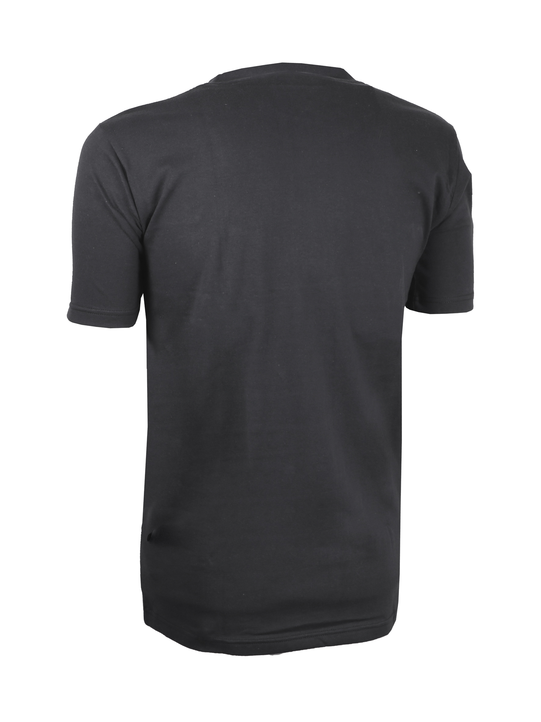T-shirt gris 100% coton Col rond avec bande de propreté - SINGER - SHIRTGRIS