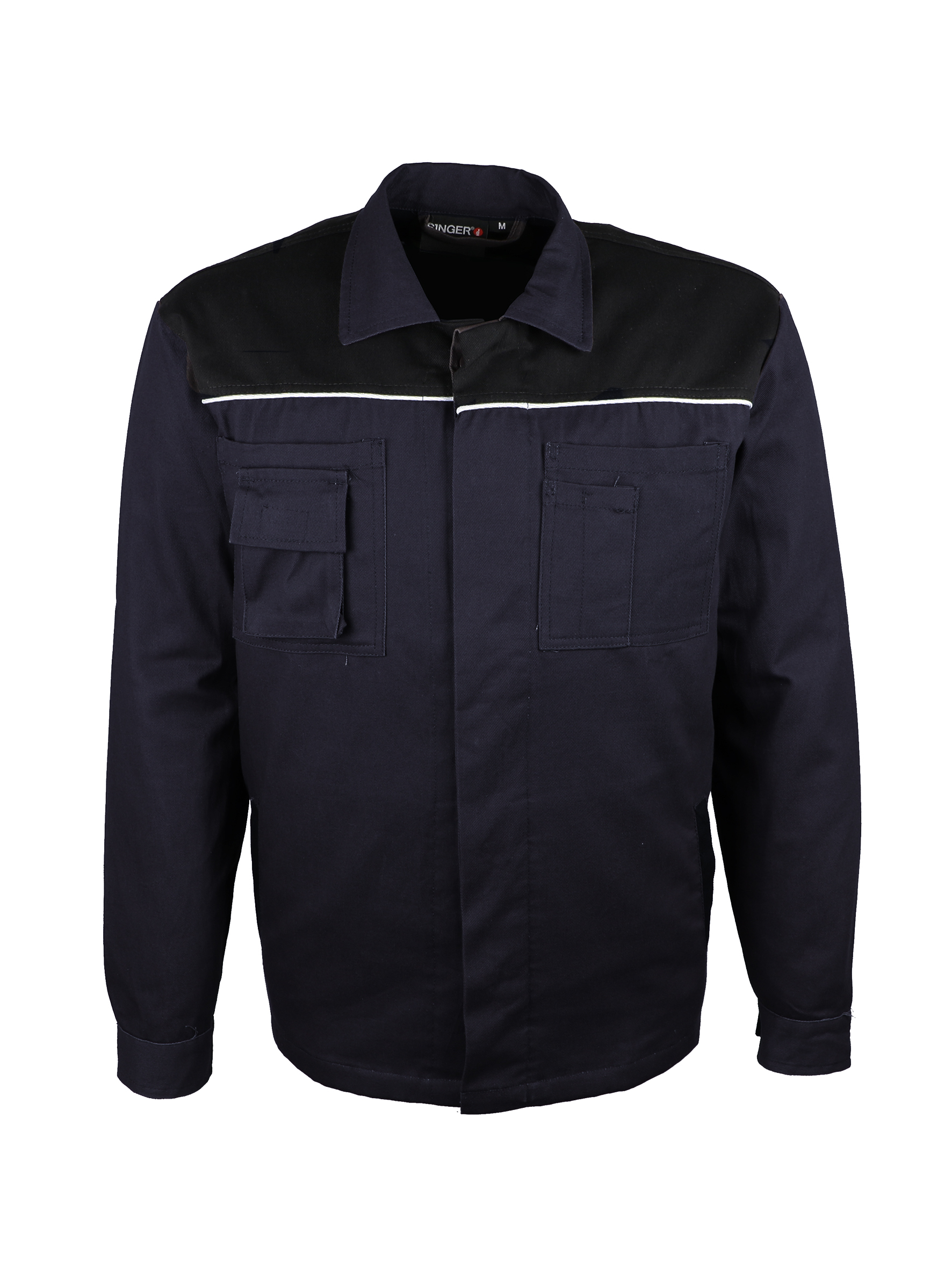 Veste de travail bicolore bleu encre / noir - SINGER - VAR