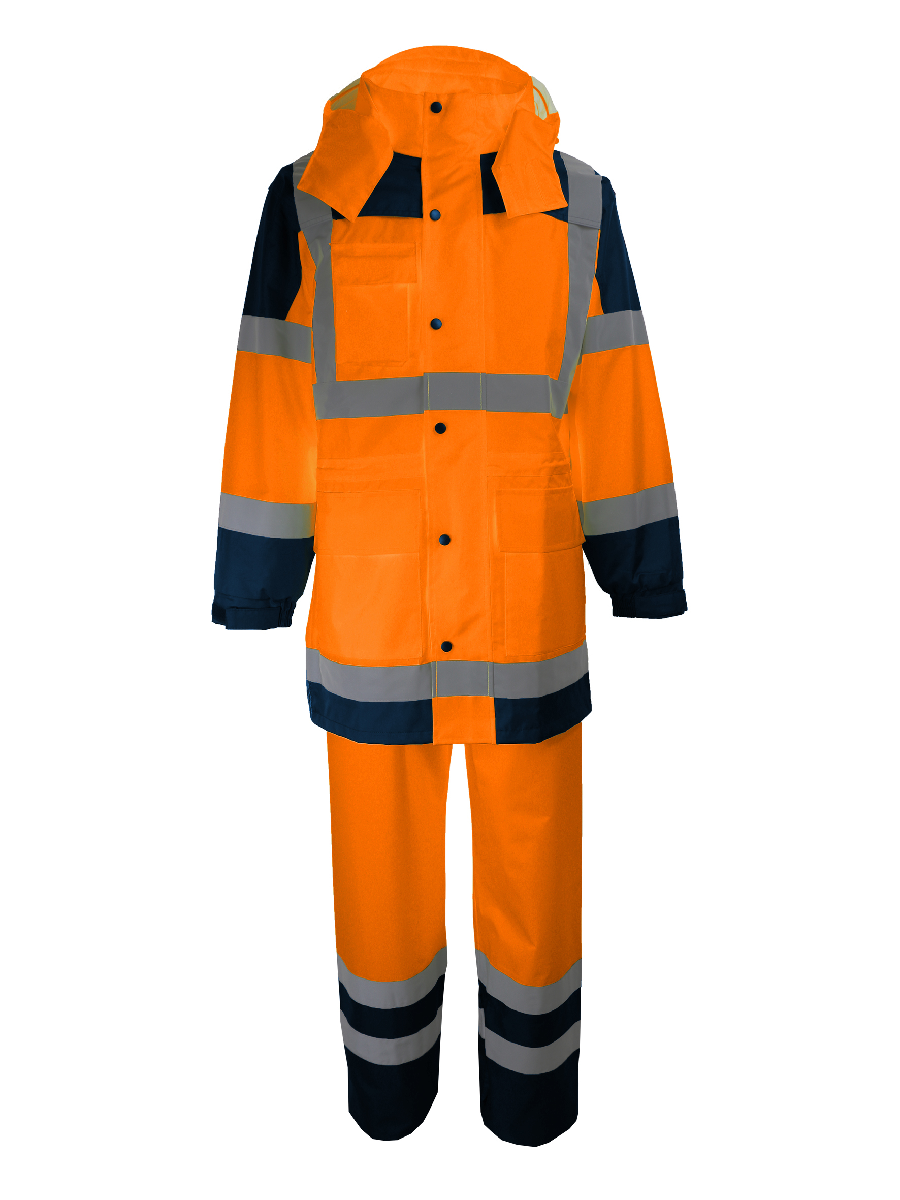 Complet de pluie manteau+pantalon Polyester enduit PU Taille 3XL - SINGER - VILO