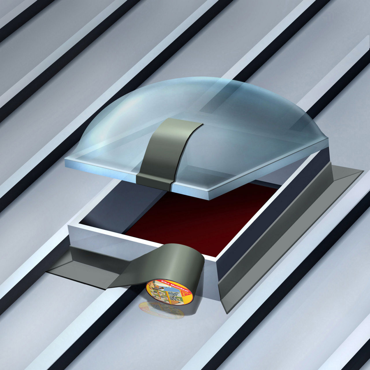 BANDE D’ÉTANCHÉITÉ BITUMINEUSE - CARTON DE 3 ROULEAUX 10M DE SIKAMULTISEAL GRIS 100MM - SIKA - 3732