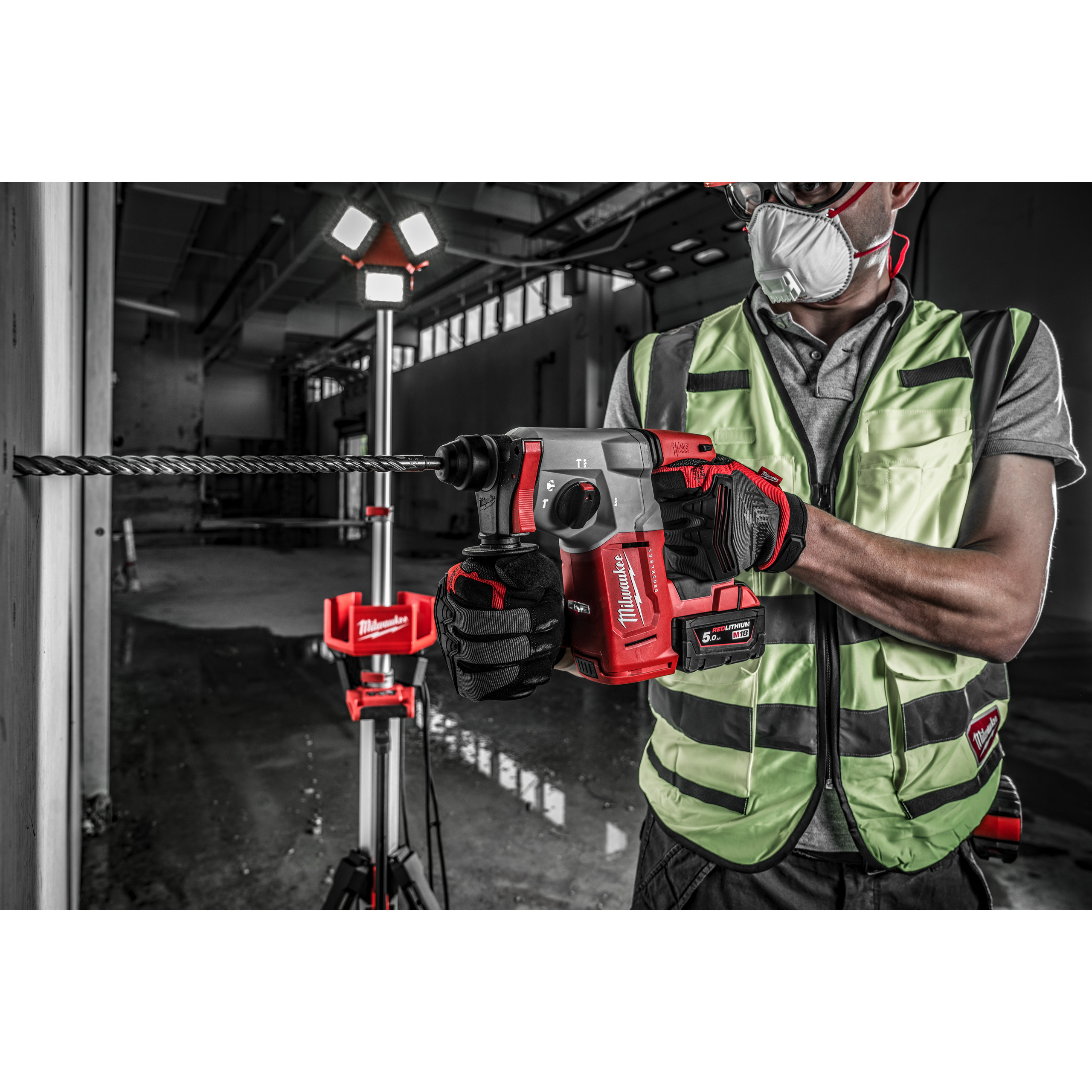 Perforateur MILWAUKEE M18 BLH-502X SDS+ 26mm BRUSHLESS,18V, 5.0Ah - 4933478894