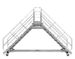 Passerelle Mobile 45 degrés - hauteur 130 cm - TUBESCA COMABI - 05909006