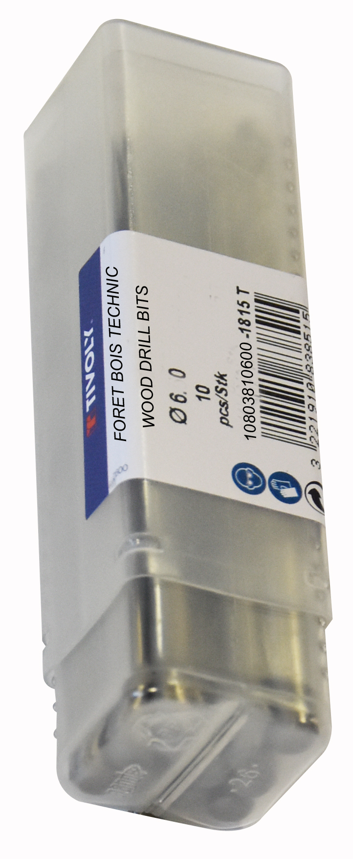 Foret bois 3 pointes -Queue cylindrique (Tube) / L: 93 Ø: 6 TIVOLY - 10803810600