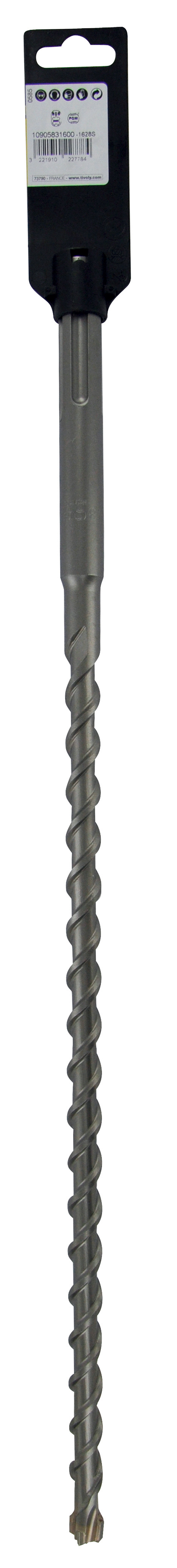 Foret bétons Maxter4 -SDS MAX -L540mm (Clip SDS brochable) / L: 540 Ø: 14 TIVOLY - 10905831400
