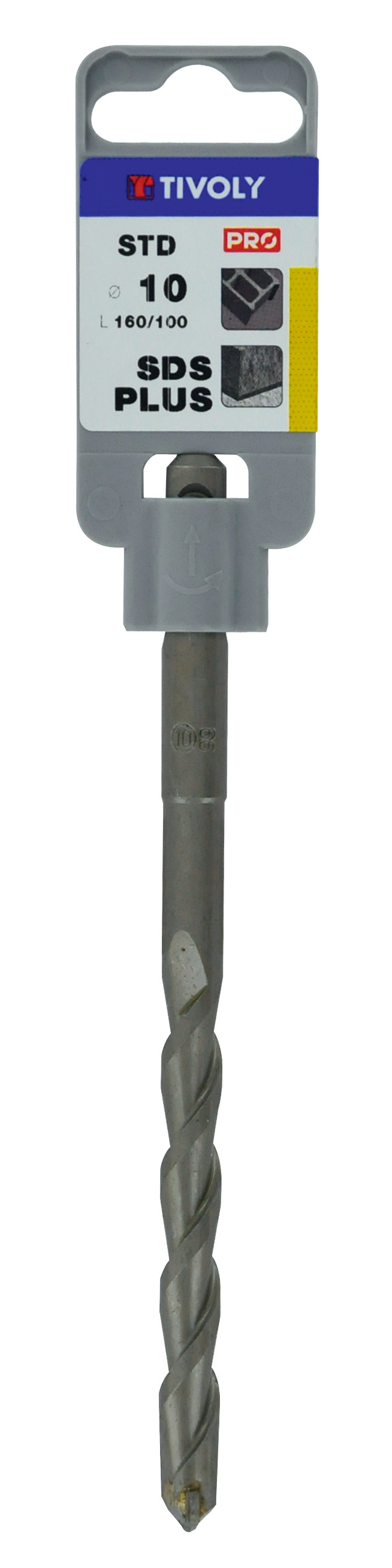 Foret bétons -SDS+ -L160mm (Clip SDS brochable) / L: 160 Ø: 14 TIVOLY - 10912131400
