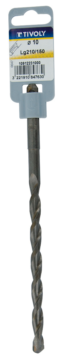 Foret bétons -SDS+ -L210mm (Clip SDS brochable) / L: 210 Ø: 6.5 TIVOLY - 10912230650
