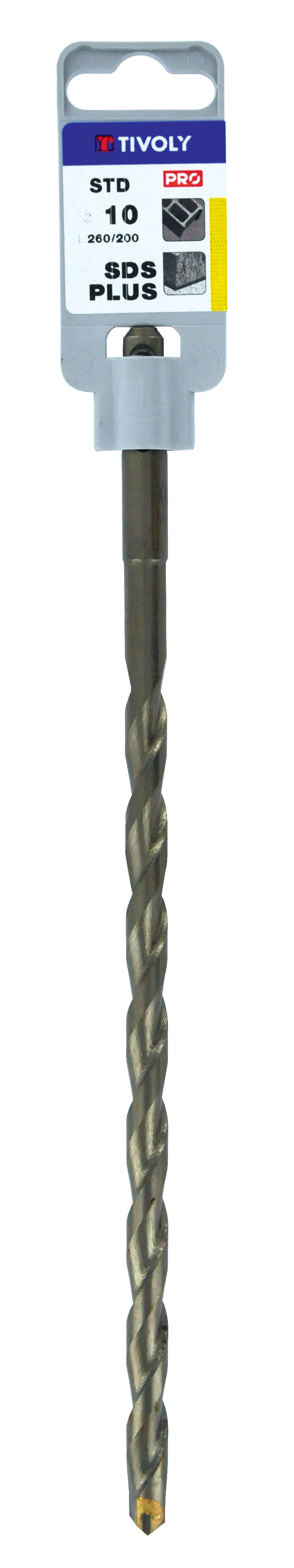 Foret bétons -SDS+ -L260mm (Clip SDS brochable) / L: 260 Ø: 6.5 TIVOLY - 10912330650